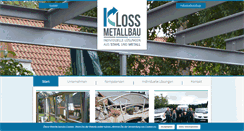 Desktop Screenshot of metallbau-kloss.de