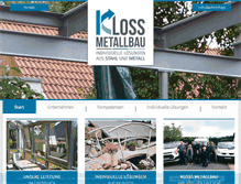 Tablet Screenshot of metallbau-kloss.de